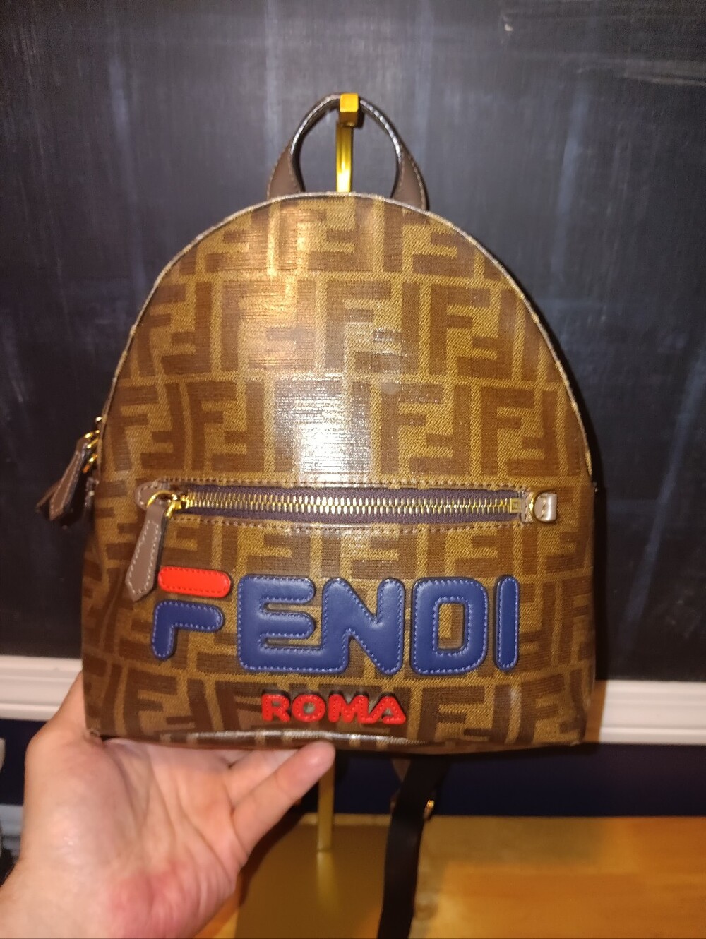 Fendi Roma Mania FF Zucca Canvas Backpack